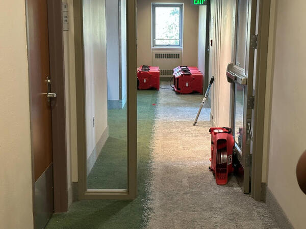 Sprinkler system causes flooding in men's wing of Butterfield Hall